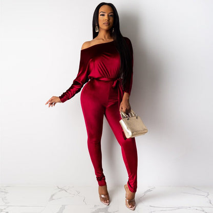 Runway Women Rompers Long Sleeve Jumpsuit