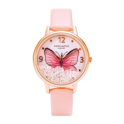 Waterproof Leather Strap Top Brand Luxury Fashion Casual Quartz Ladies Wristwatch