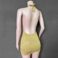 2021 Best Selling Women Clothes Vacation Swimsuit Sexy Sheath Backless Strap Sweaters Dress