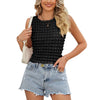 Women Clothing Summer Street Short Cropped Sexy Vest