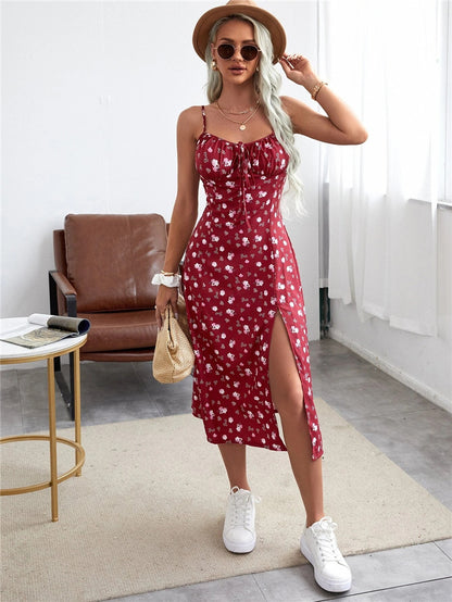 Summer New Women Clothing Floral Commuter Elegant Dress