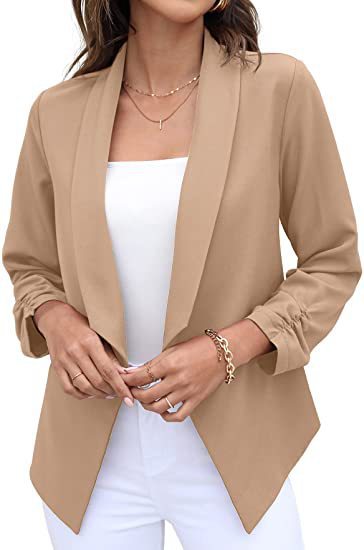 Spring Autumn Women Blazer Non Ironing Casual Top Business Women Clothing