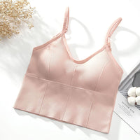 Underwear Women Wireless Vest Style Summer Thin Push up Big Breasts Show Small Sling Sports Bra