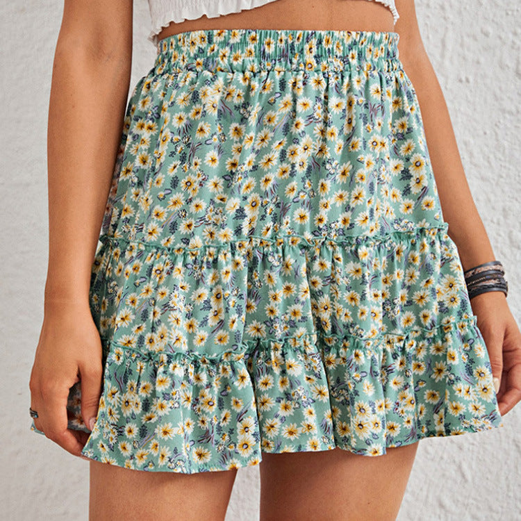 Summer Elegant Women Chiffon Skirt  Hot Little Short Dress