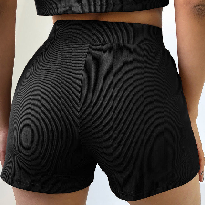 New  Sports Casual Shorts High Waist Slim Yoga Running Short Shipment Pants for Women