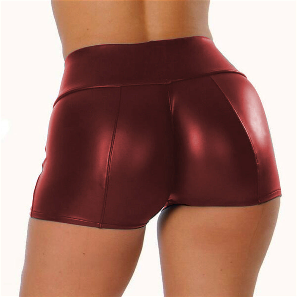 Hot Leather Shorts Women PU Leather Pants Women Sexy Hot Pants Nightclub Shorts