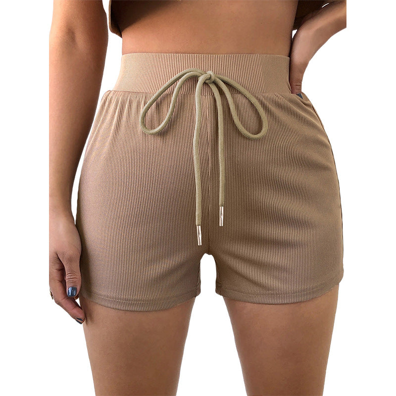New  Sports Casual Shorts High Waist Slim Yoga Running Short Shipment Pants for Women