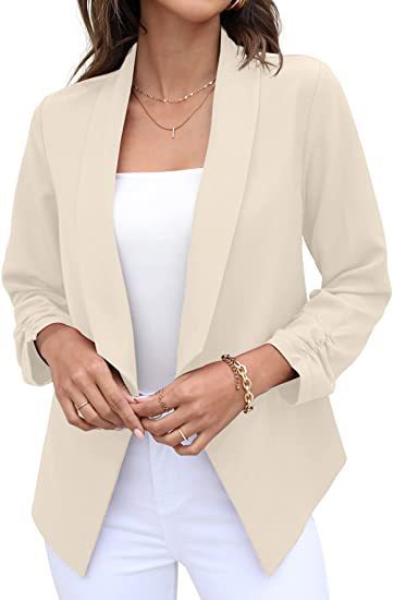 Spring Autumn Women Blazer Non Ironing Casual Top Business Women Clothing