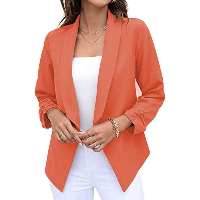 Spring Autumn Women Blazer Non Ironing Casual Top Business Women Clothing