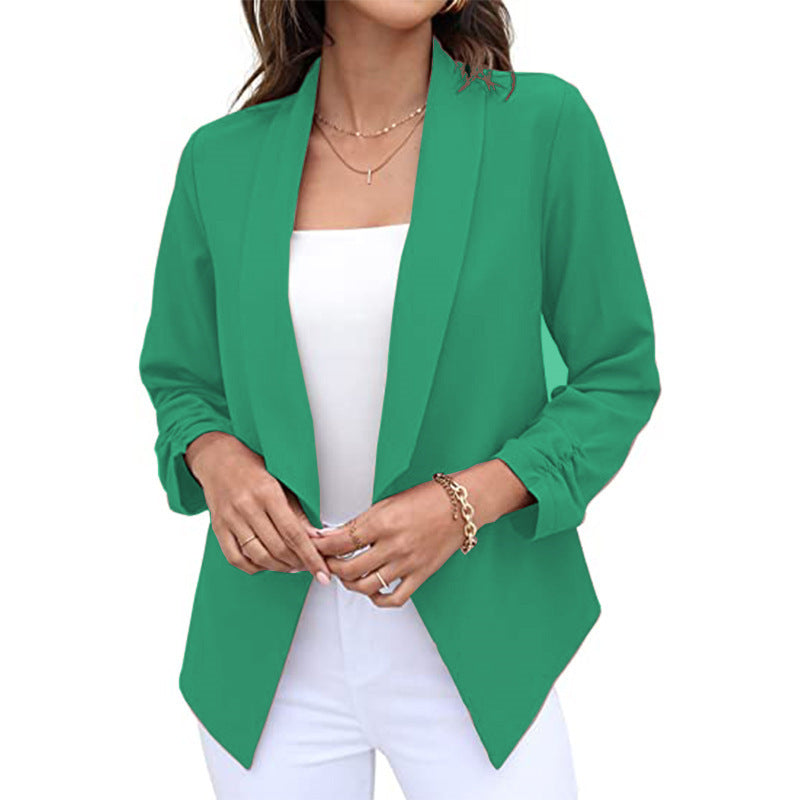 Spring Autumn Women Blazer Non Ironing Casual Top Business Women Clothing