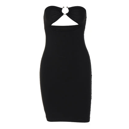 Explosion New Product Wrapped Chest Hollow Backless Dress   Women Clothing