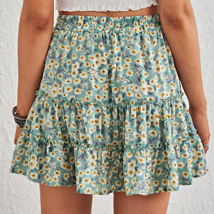 Summer Elegant Women Chiffon Skirt  Hot Little Short Dress