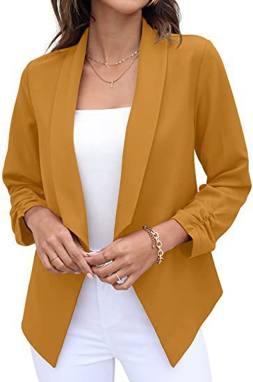 Spring Autumn Women Blazer Non Ironing Casual Top Business Women Clothing