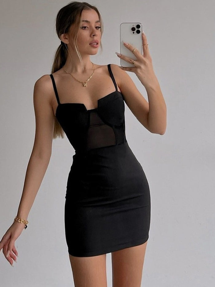 2022 dress women y2k summer new sling sexy low-cut one-shoulder slim bag hip emo vestidos elegantes para mujer Party Dresses ins