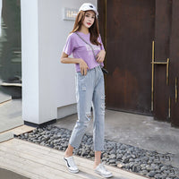 Fa1001 2019 new autumn winter women fashion casual  Denim Pants high waisted jeans womens clothing
