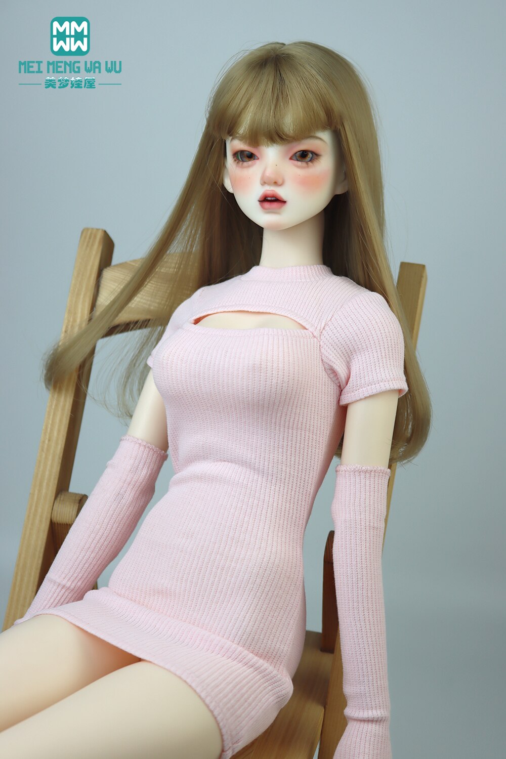 New 58-60cm 1/3 big bust BJD clothes Toys Spherical joint doll Fashion open long T-shirt dress Girl&#39;s gift