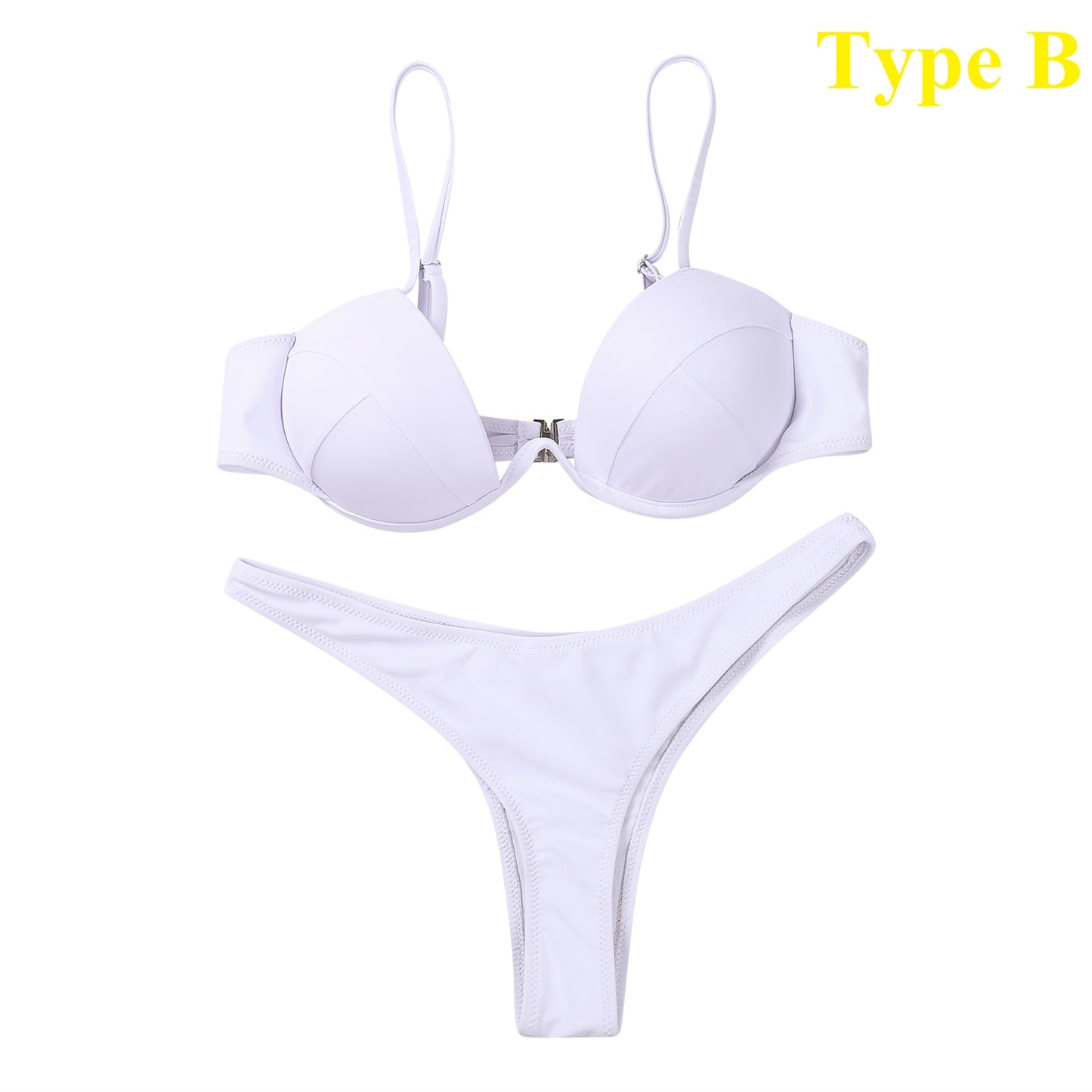 Sexy Push Up Unpadded Brazilian Bikini Set Women 4 Colors Bandage Bikini Set Swimsuit