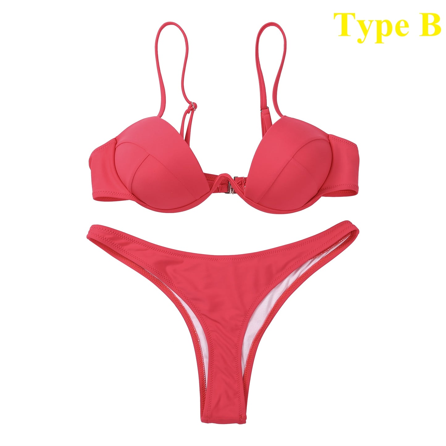 Sexy Push Up Unpadded Brazilian Bikini Set Women 4 Colors Bandage Bikini Set Swimsuit