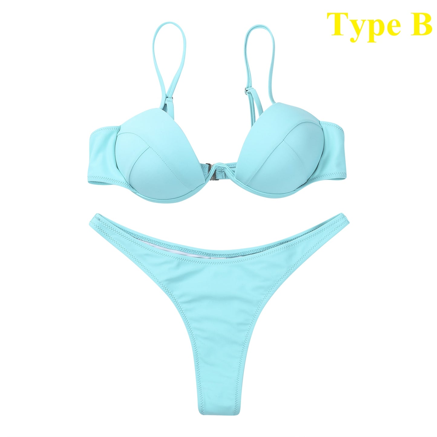 Sexy Push Up Unpadded Brazilian Bikini Set Women 4 Colors Bandage Bikini Set Swimsuit