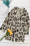 Lightweight Knit Leopard Cardigan