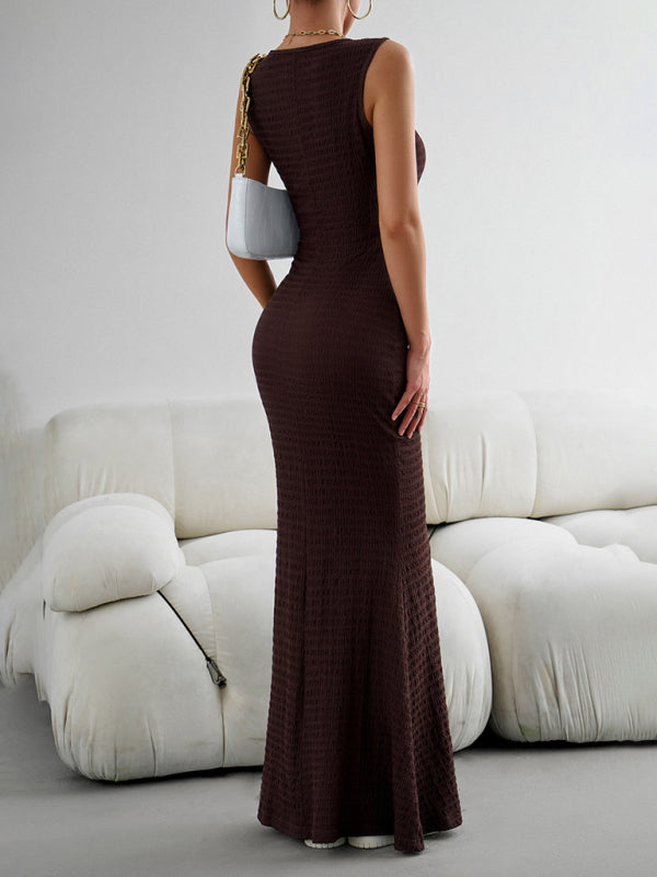 Fashion Women's New Sexy Elegant Slim Vest Knitted Dress