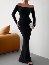 Fashion women's new sexy and elegant slim one-shoulder dress