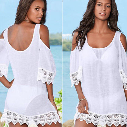 sexy summer swim suit cover up vestido pareo Women Bathing Swimsuit Bikini Swimwear Wrap Kimono Ladies Beach Cover Up Dress