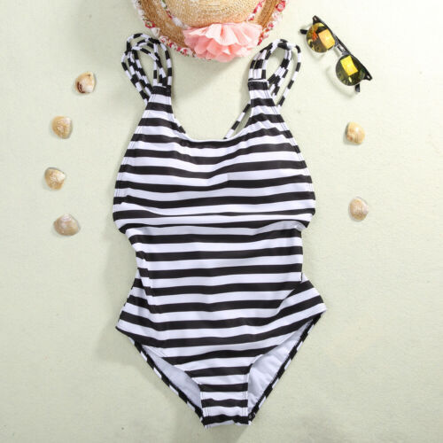 Plus Size Swimwear Women Swimsuit Summer One Piece Bikini Stripe Push Up Padded Striped Bathing Suit