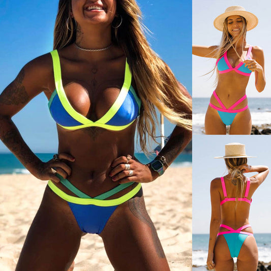 Sexy Thong Micro Bikinis Women Swimsuits Solid Push up Swimwear Female Bikini set Brazilian Biquini Bathing Suit 2022 New Bikini