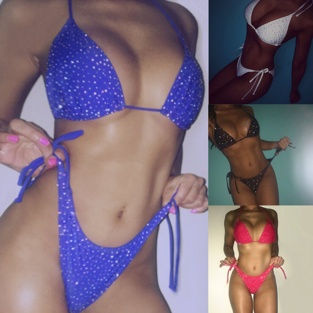Summer Sexy Women Push-up Bandage Bikini Set Swimsuit Triangle Swimwear Brazilian Bathing Suit