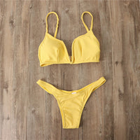 Sexy Swimwear Push Up Padded Brazilian Bikini Set Women 4 Colors Bandage New Bikini Set Summer Swimsuit Bathing Suit