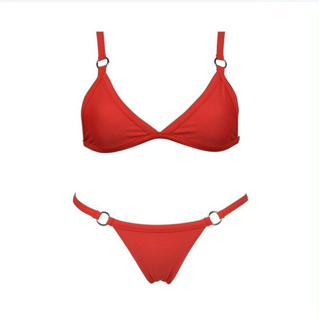 2021 Summer New Women Bikini Set Sexy Two Piece Swimsuit Swimwear Triangle Swimsuit Beach Wear Bathing Suit